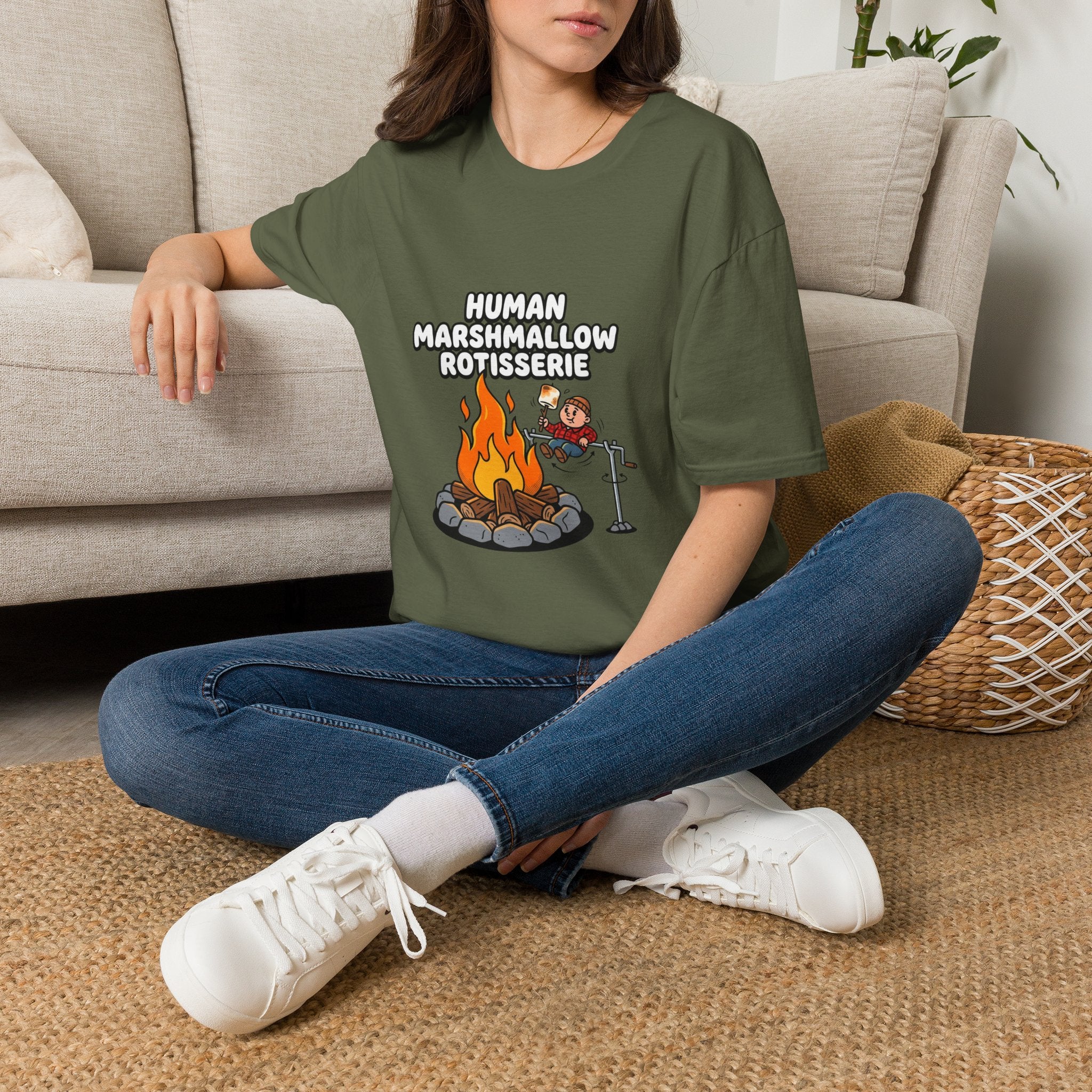 Human Marshmallow Rotisserie