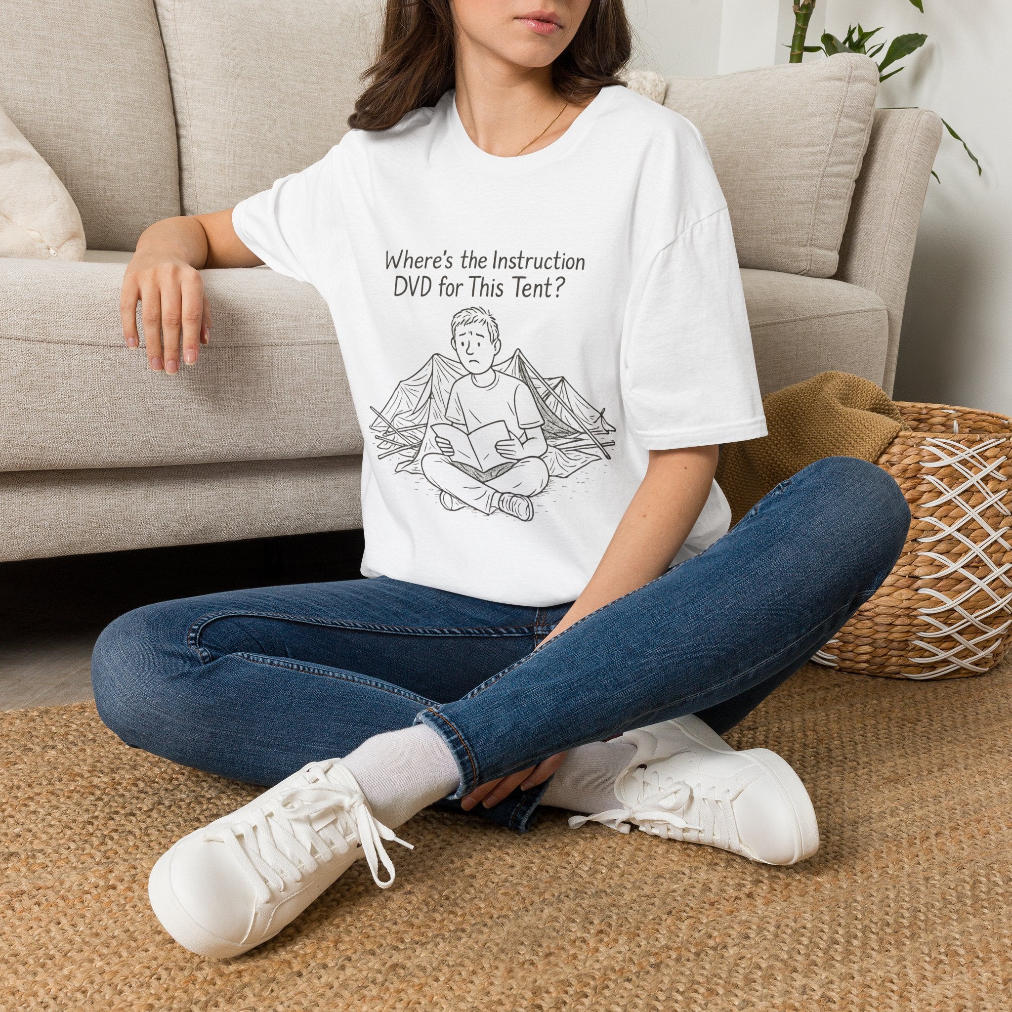 Tent Setup Puzzle Tee