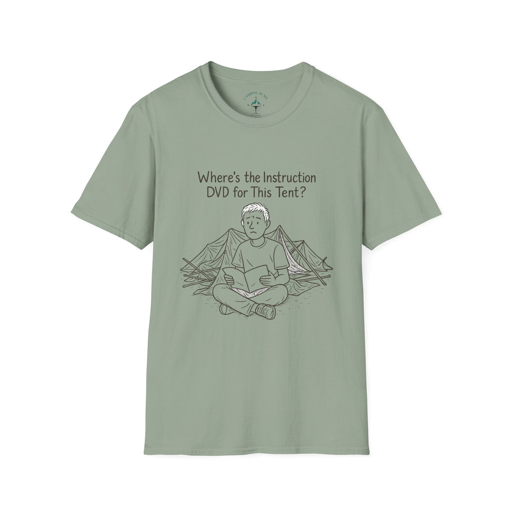 Tent Setup Puzzle Tee