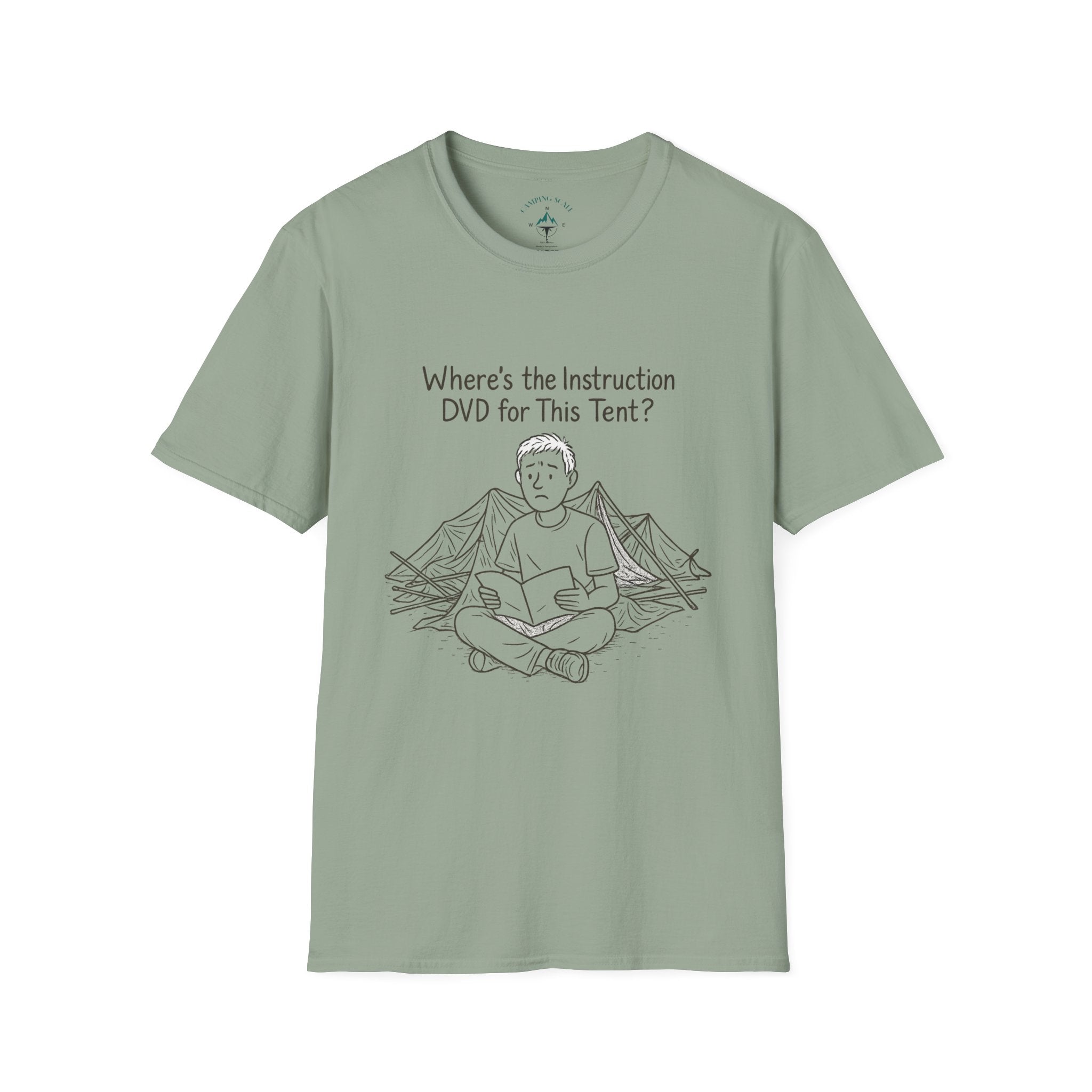 Tent Setup Puzzle Tee