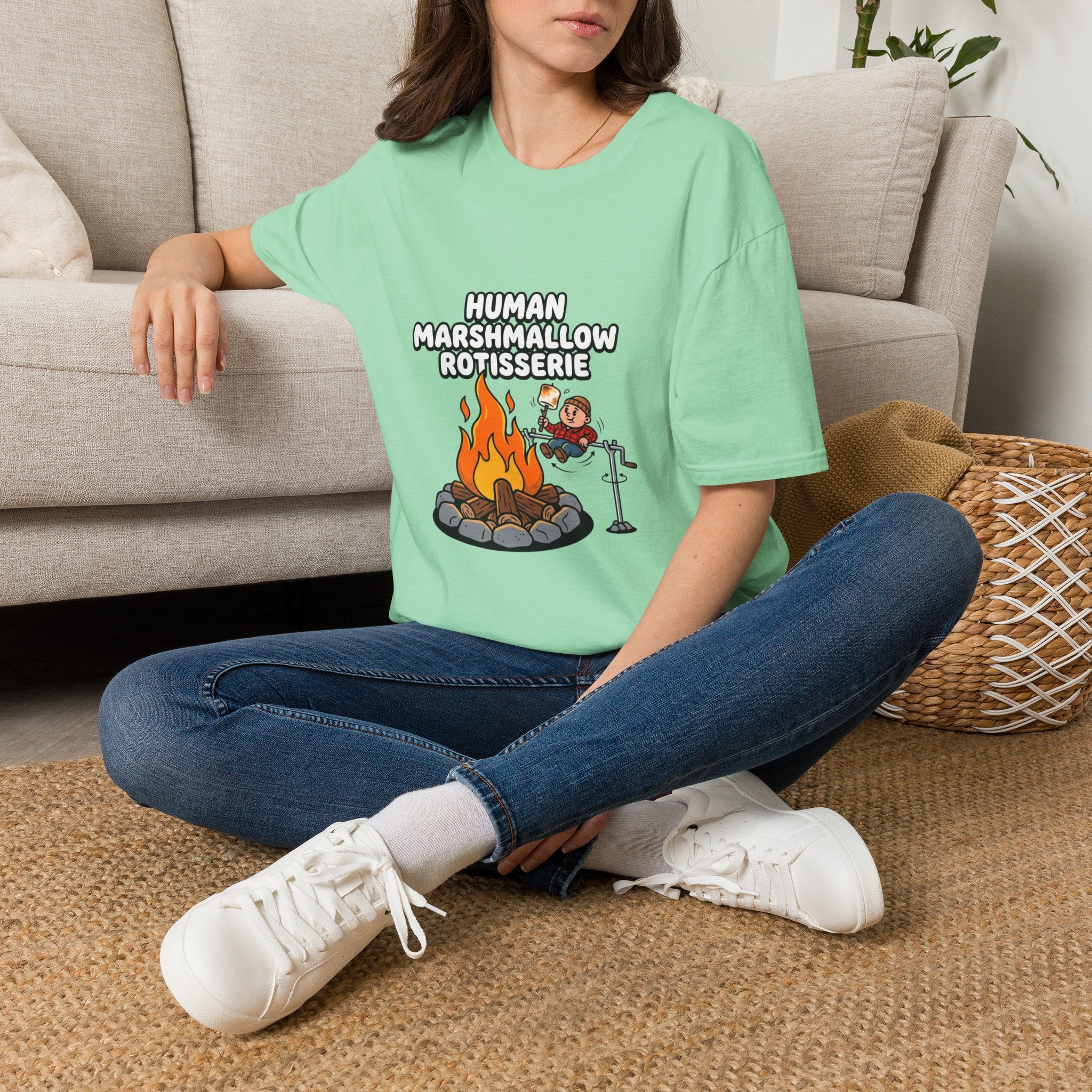Human Marshmallow Rotisserie