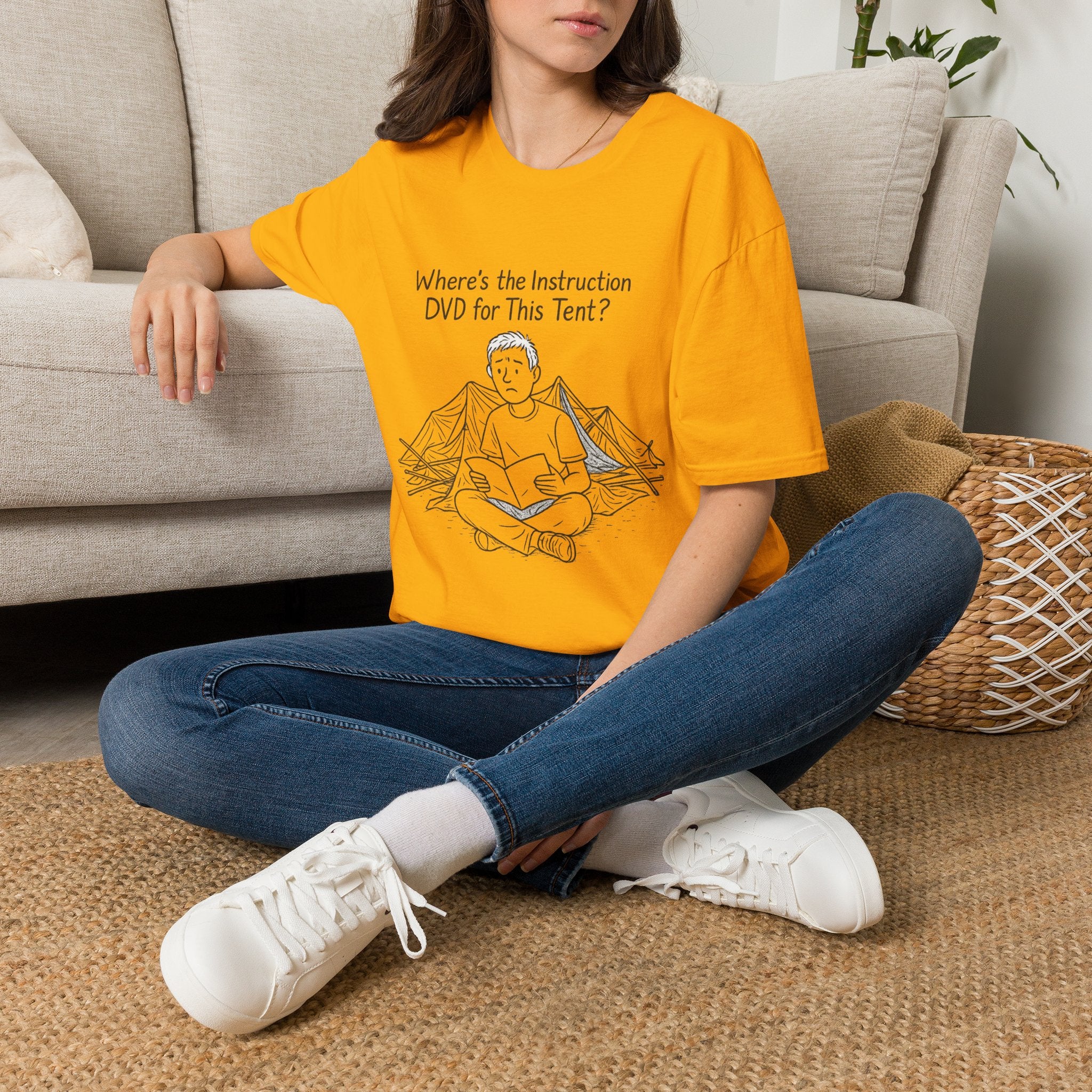 Tent Setup Puzzle Tee