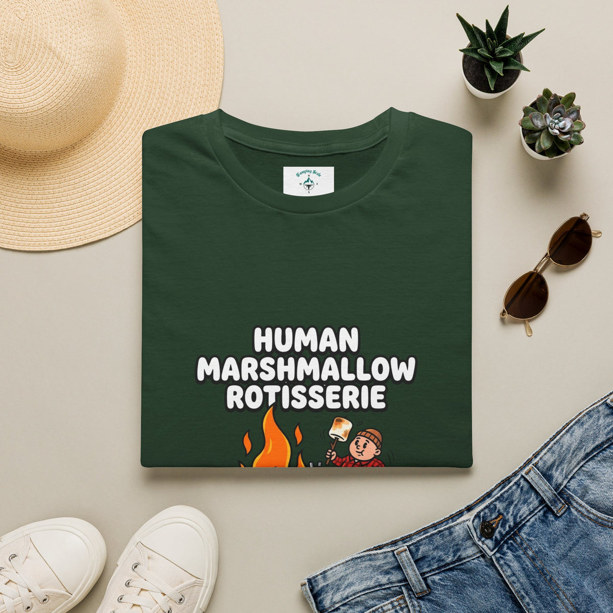 Human Marshmallow Rotisserie