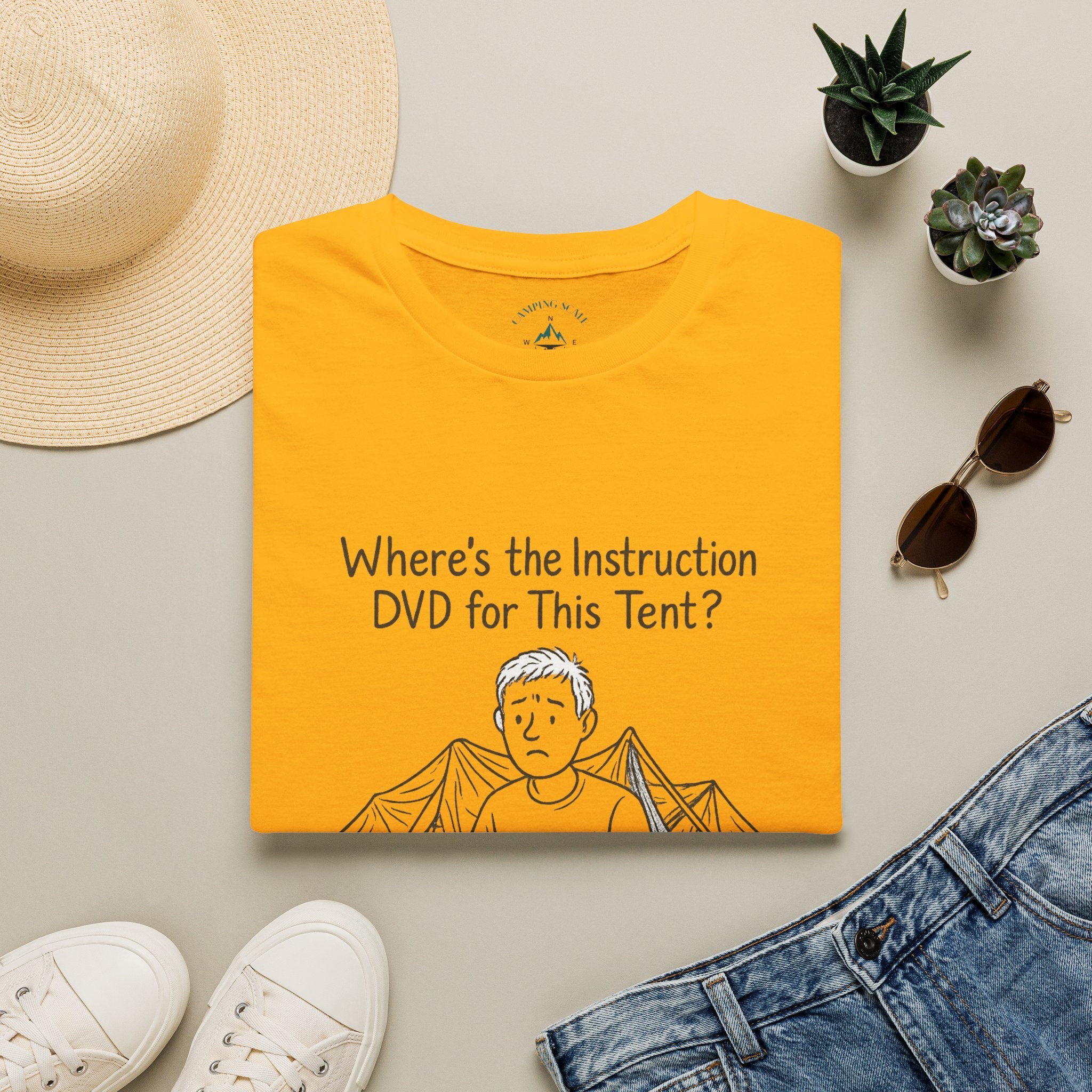 Tent Setup Puzzle Tee