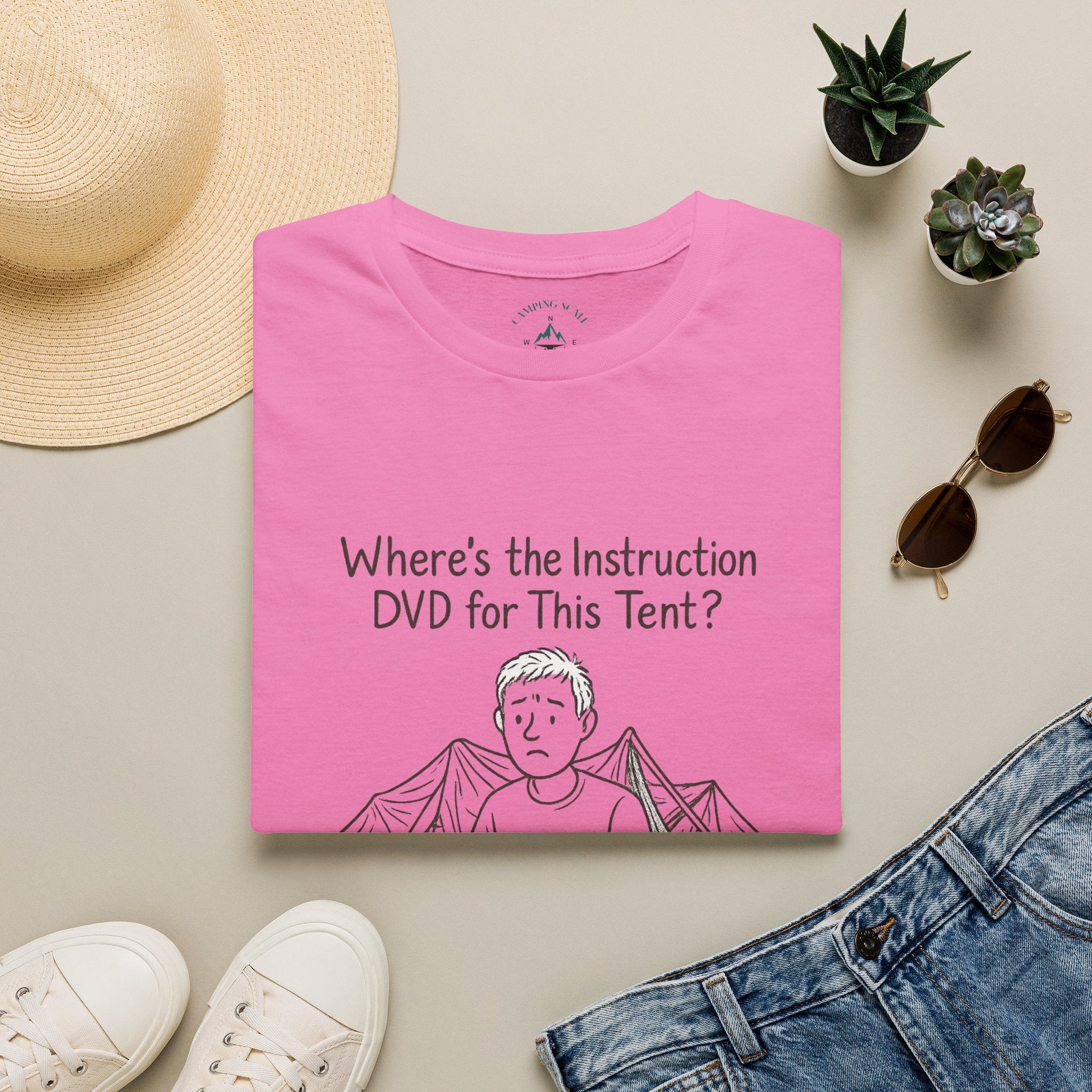 Tent Setup Puzzle Tee