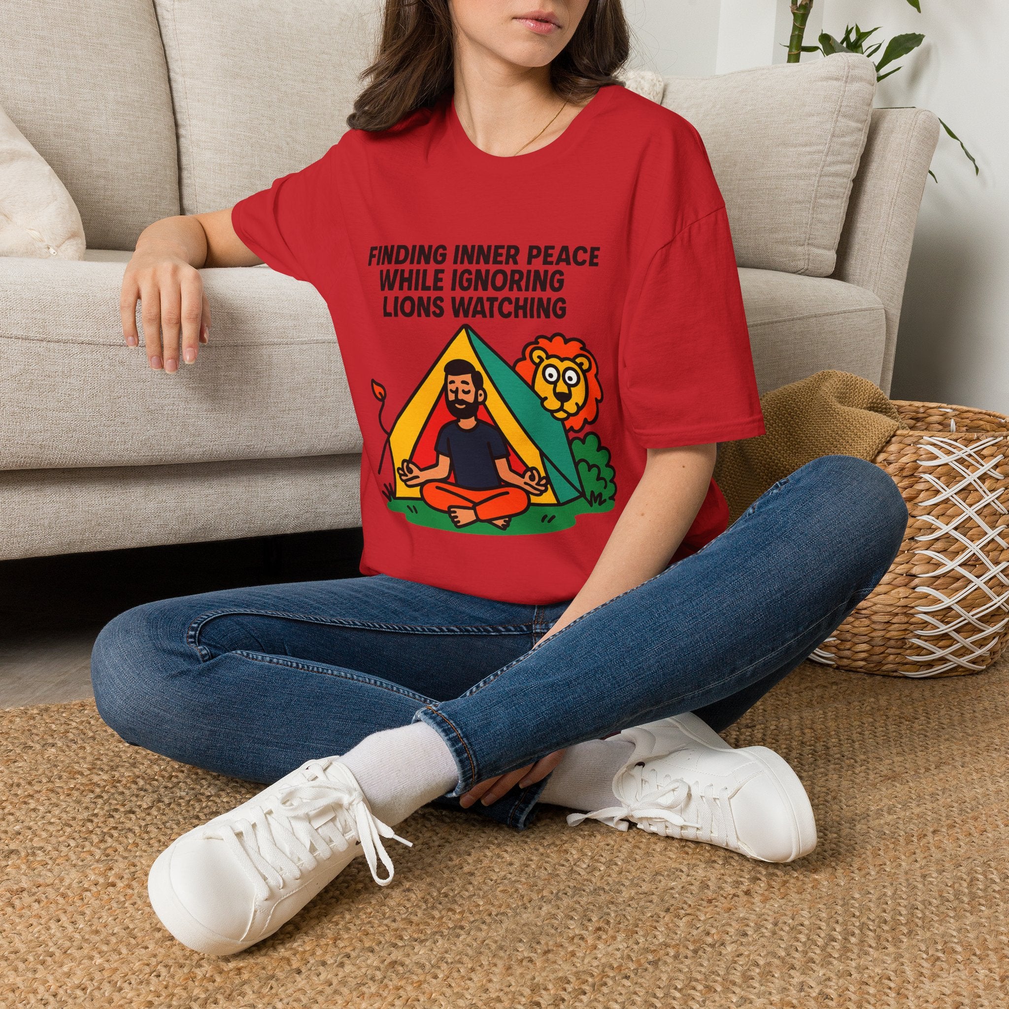 Finding Inner Peace While Ignoring Lions Tee